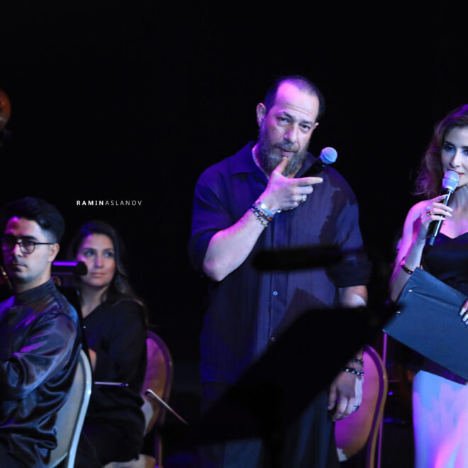 Kamran “Qadın” şeirini onunla dedi – Fotolar