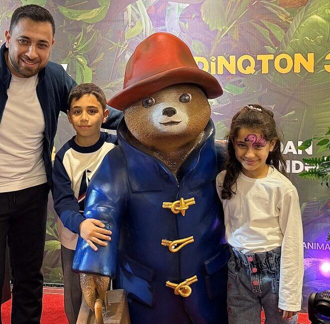 Məşhurlar övladları ilə  Azərbaycan dilində “Paddinqton 3” izlədi  – Fotolar, Video