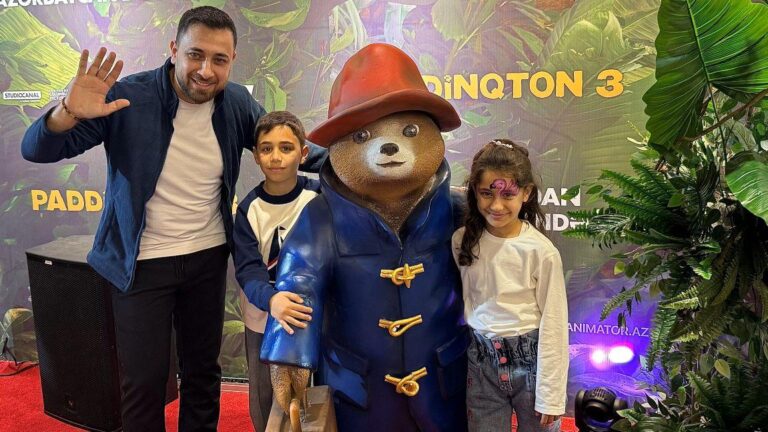 Məşhurlar övladları ilə  Azərbaycan dilində “Paddinqton 3” izlədi  – Fotolar, Video