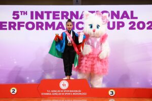 Azərbaycanlı gimnast beynəlxalq yarışda qızıl medal qazandı