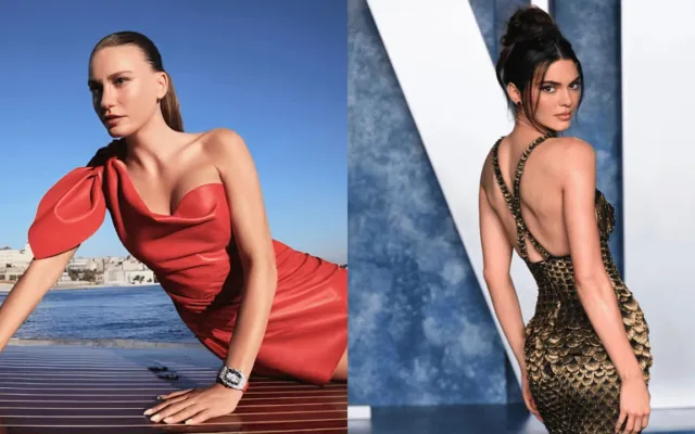 Kendall Jenner və Serenay Sarıkaya eyni podiumda çıxış etdi