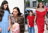 Leyla və Arzu Əliyevalar qızları ilə Madriddə – Fotolar