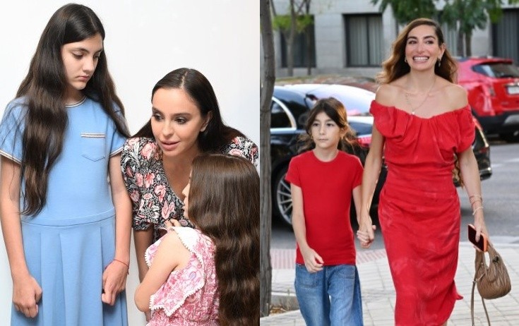 Leyla və Arzu Əliyevalar qızları ilə Madriddə – Fotolar