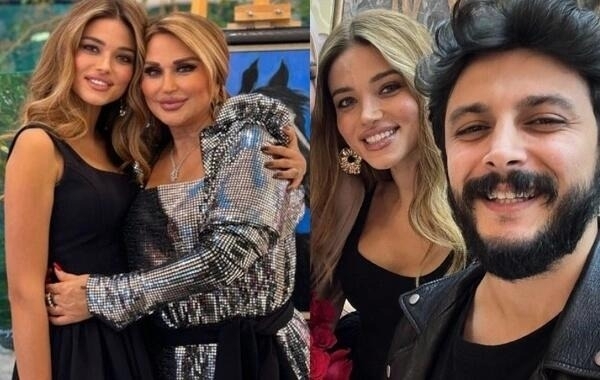 Mələkxanım Eyubovanın kürəkəni ilə – Səmimi fotosu