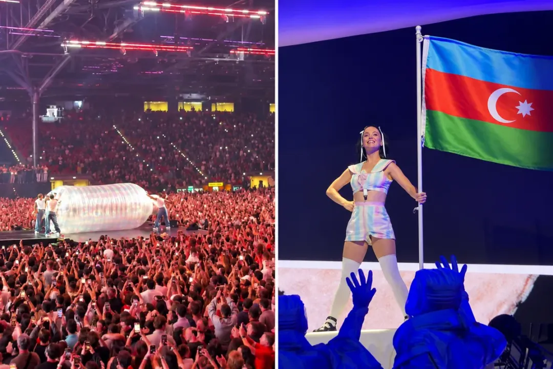 Katy Perry Bakıda qeyri-adi səhnə şousu ilə çıxış etdi