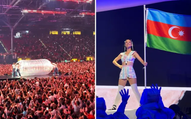 Katy Perry Bakıda qeyri-adi səhnə şousu ilə çıxış etdi