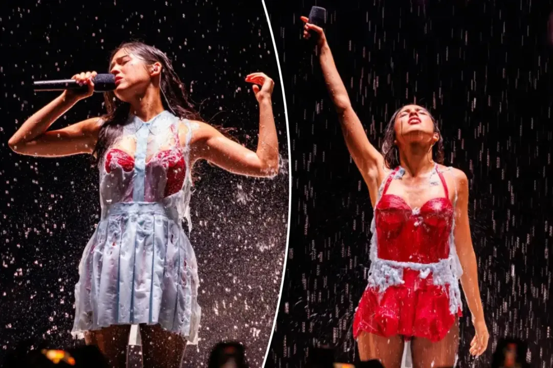 Olivia Rodrigo səhnədə geyimini dəyişdi – Konsertdə xüsusi şou