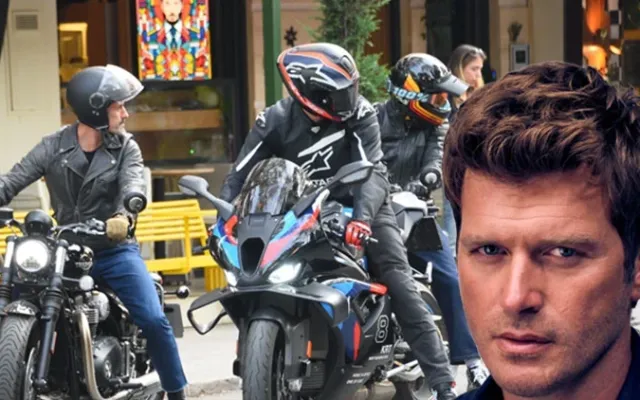 Kıvanç Tatlıtuğ motosiklet həvəsi ilə diqqət çəkdi