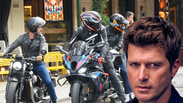 Kıvanç Tatlıtuğ motosiklet həvəsi ilə diqqət çəkdi