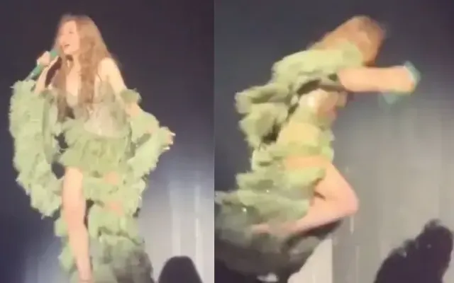 Jane Zhang konsertdə 2 metrdən yıxıldı – Şarkıcı açıqlama verdi