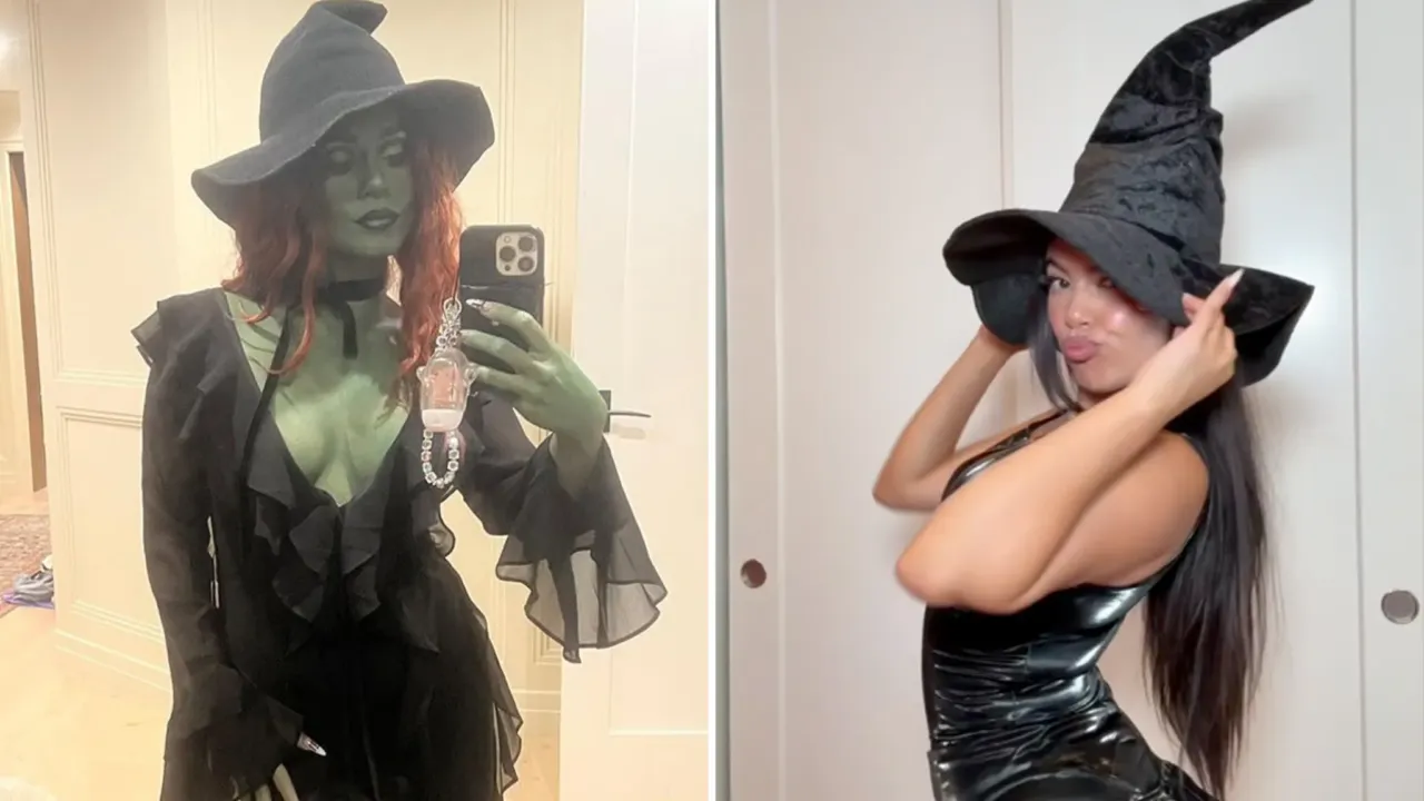 Vanessa Hudgens və Adelaine Morin cadugər obrazında