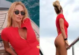 Viktoriya Lopyoryova Malibu xilasedicisi obrazında
